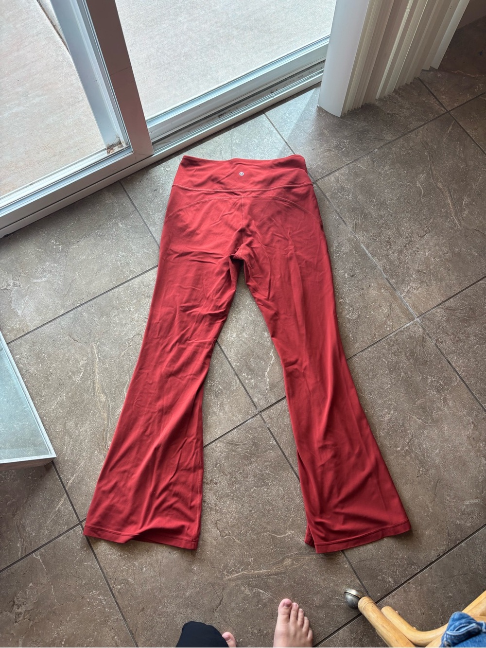 lululemon athletica burnt orange Flared Leggings